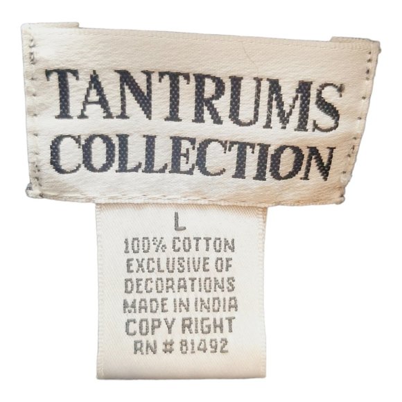 3D Embroidered Shirt Jacket Black Floral Vtg Y2K Tantrums Collection Art to Wear - Picture 5 of 13